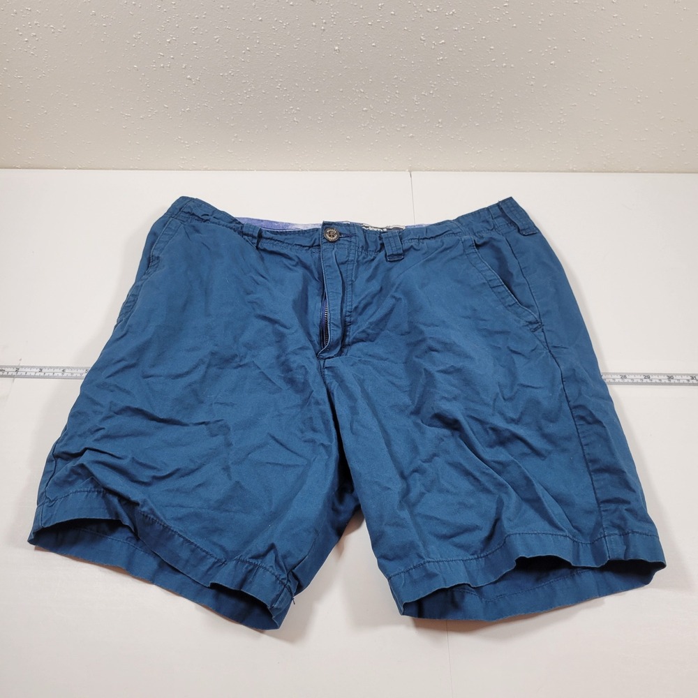 Modern Amusement‎ Chino Shorts Mens 36 Blue Excellent Cotton Casual Floral Trim